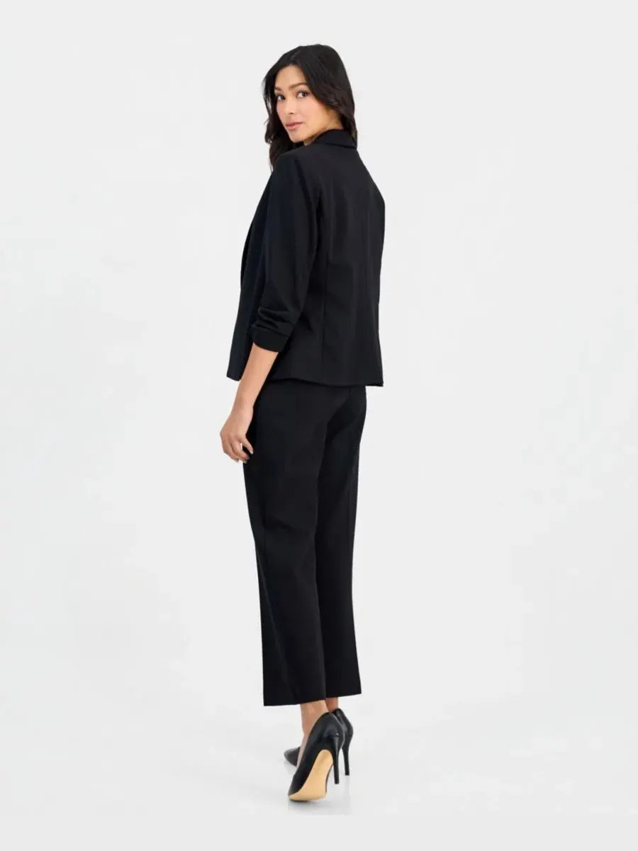 Жакет с шальным воротником и застежкой на молнию Anne Klein Essentials — изображение 5 из 5, черный