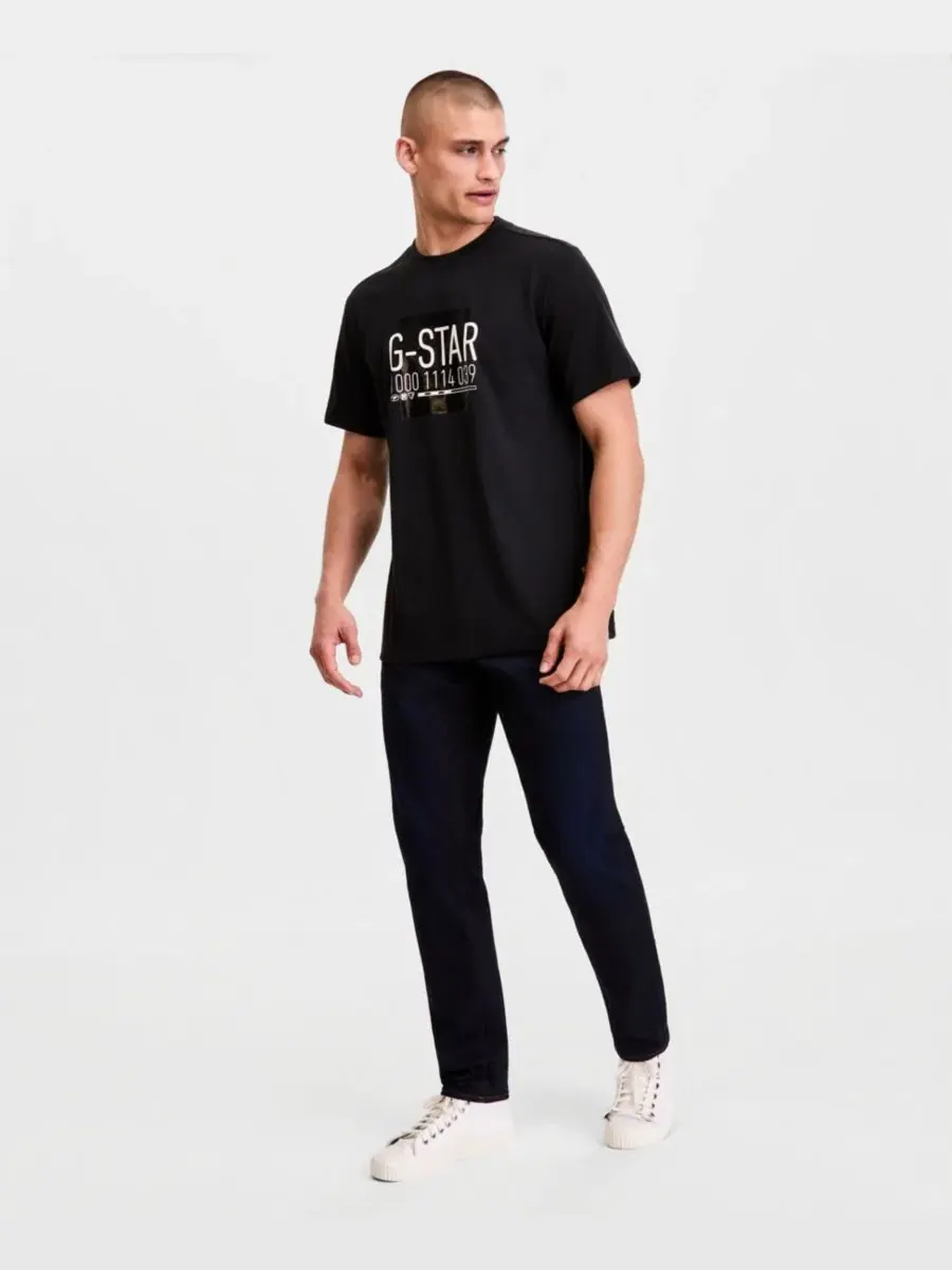 Футболка с коротким рукавом с принтом District Graphic G-Star Raw — изображение 2 из 4, темный черный