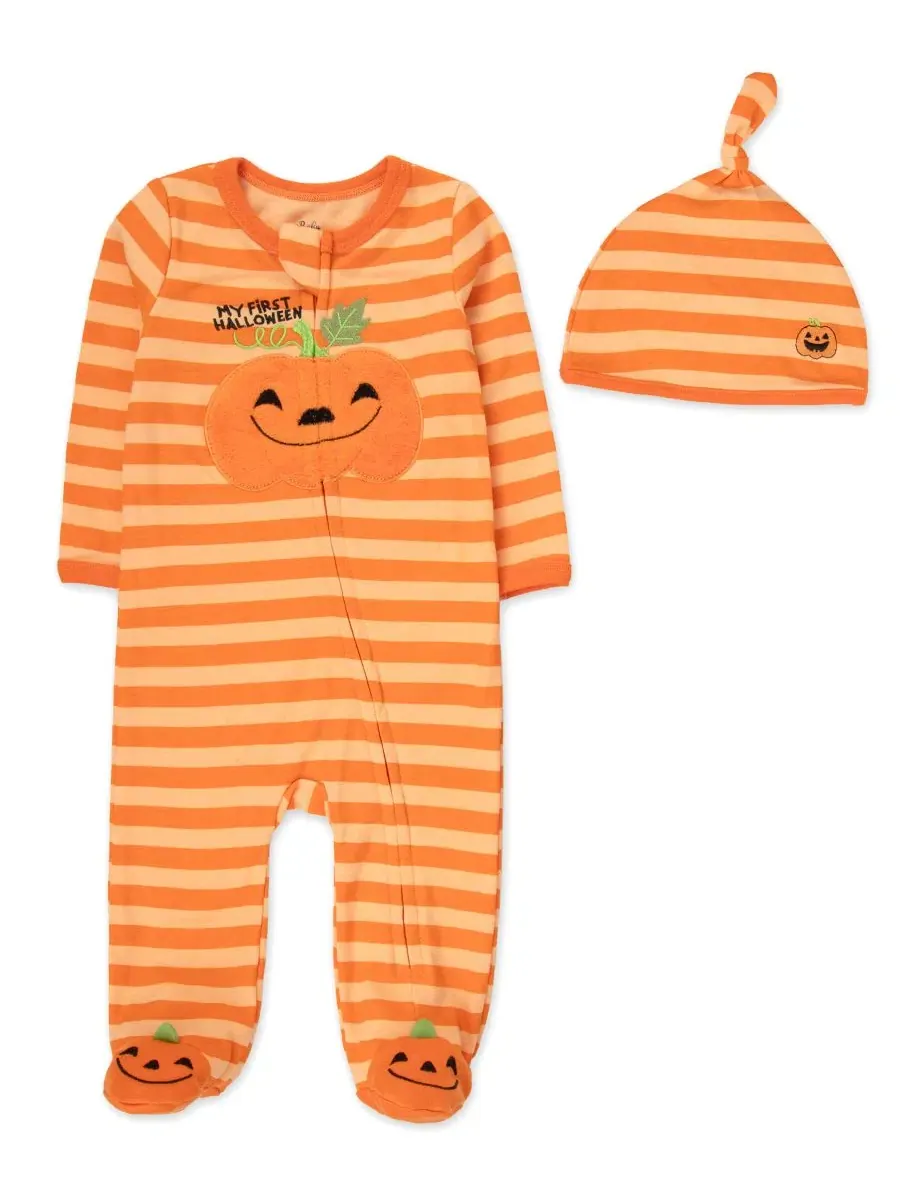 Комплект боди с шапкой My First Halloween Baby Essentials — оранжевый