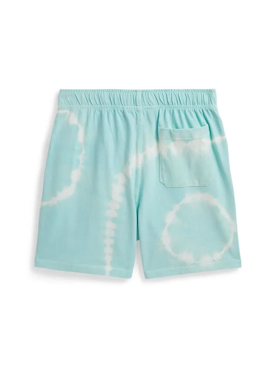 Шорты из джерси с тай-дай принтом, Tie-Dye Jersey Shorts Polo Ralph Lauren — изображение 2 из 4, синий