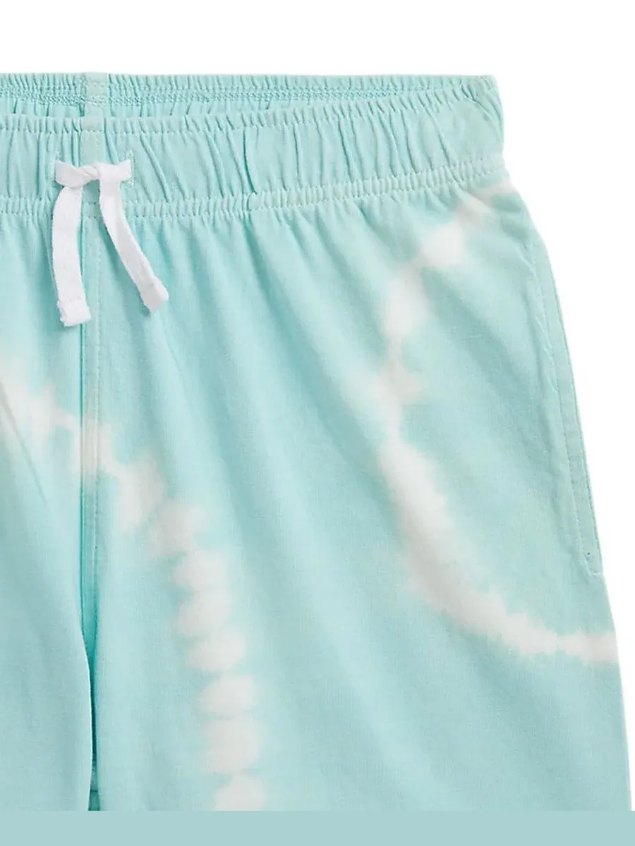 Шорты из джерси с тай-дай принтом, Tie-Dye Jersey Shorts Polo Ralph Lauren — изображение 4 из 4, синий