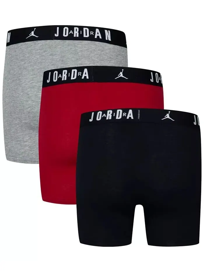 Трусики-боксеры с хлопковым сердечником Big Boys Flight Dri-Fit, набор из 3 шт Jordan — изображение 2 из 2, черный