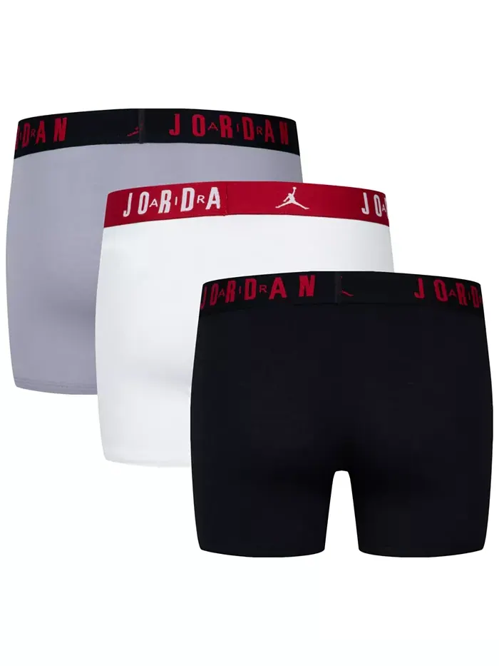 Мальчики 8-20 3 пары Flight Dri-Fit Cotton Core боксеры Jordan — изображение 2 из 7, мульти