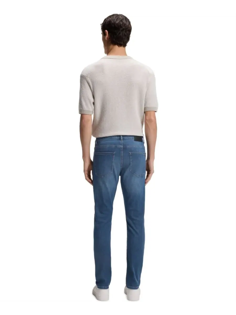 Мужские джинсы Delaware Soft-Motion Denim Slim-Fit Hugo Boss — изображение 2 из 4, синий