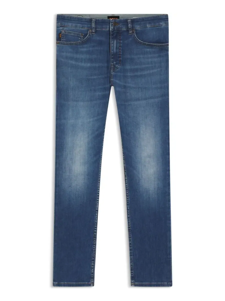Мужские джинсы Delaware Soft-Motion Denim Slim-Fit Hugo Boss — изображение 3 из 4, синий