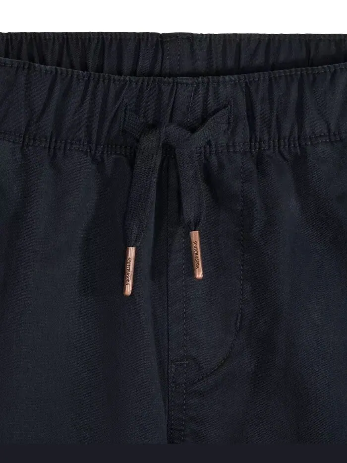 Брюки из эластичного хлопкового твила для больших мальчиков SCOTCH & SODA — изображение 4 из 14, черный