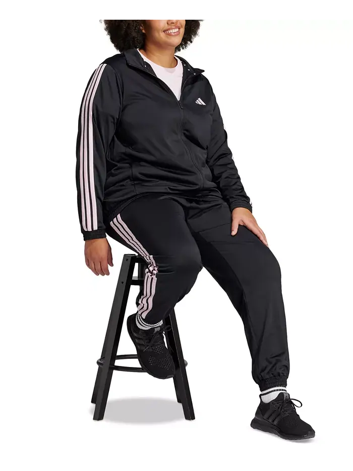 Куртка спортивная Essentials Tricot Three Stripes больших размеров adidas