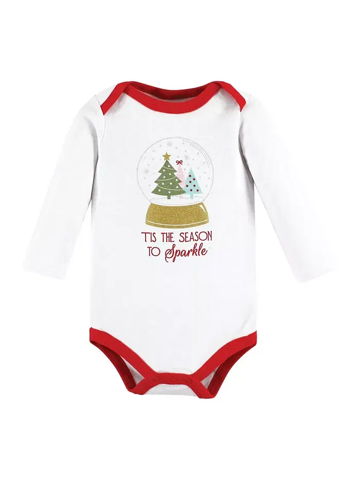 Детский комплект для девочек Hudson из хлопка: боди и штанишки Hudson Baby — изображение 3 из 6, красный