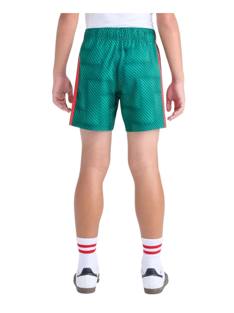 Детские футбольные шорты с эластичным поясом для мальчиков 8-20 лет Adidas — изображение 5 из 5, зеленый