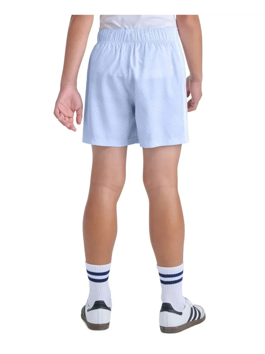 Детские футбольные шорты с эластичным поясом для мальчиков 8-20 лет Adidas — изображение 5 из 5, светлый синий