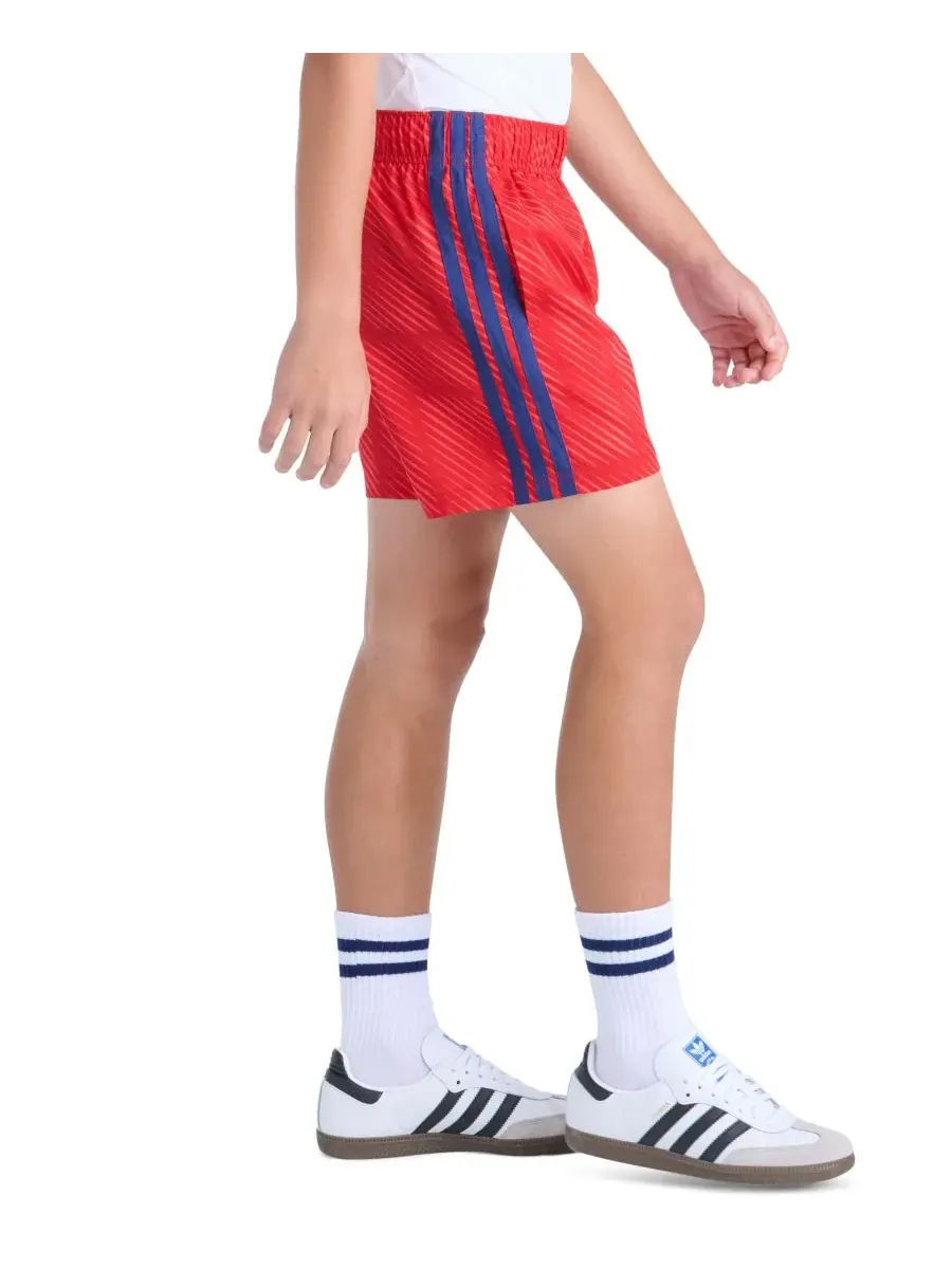 Детские футбольные шорты с эластичным поясом для мальчиков 8-20 лет Adidas — изображение 4 из 5, яркий красный