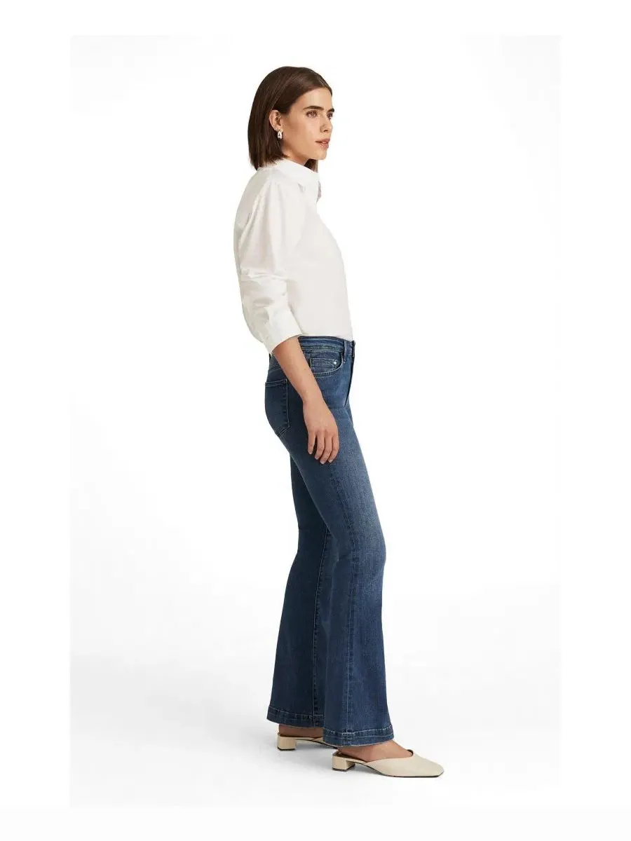 Джинсы-клеш с высокой посадкой Sydney Mavi Jeans — изображение 2 из 5, синий