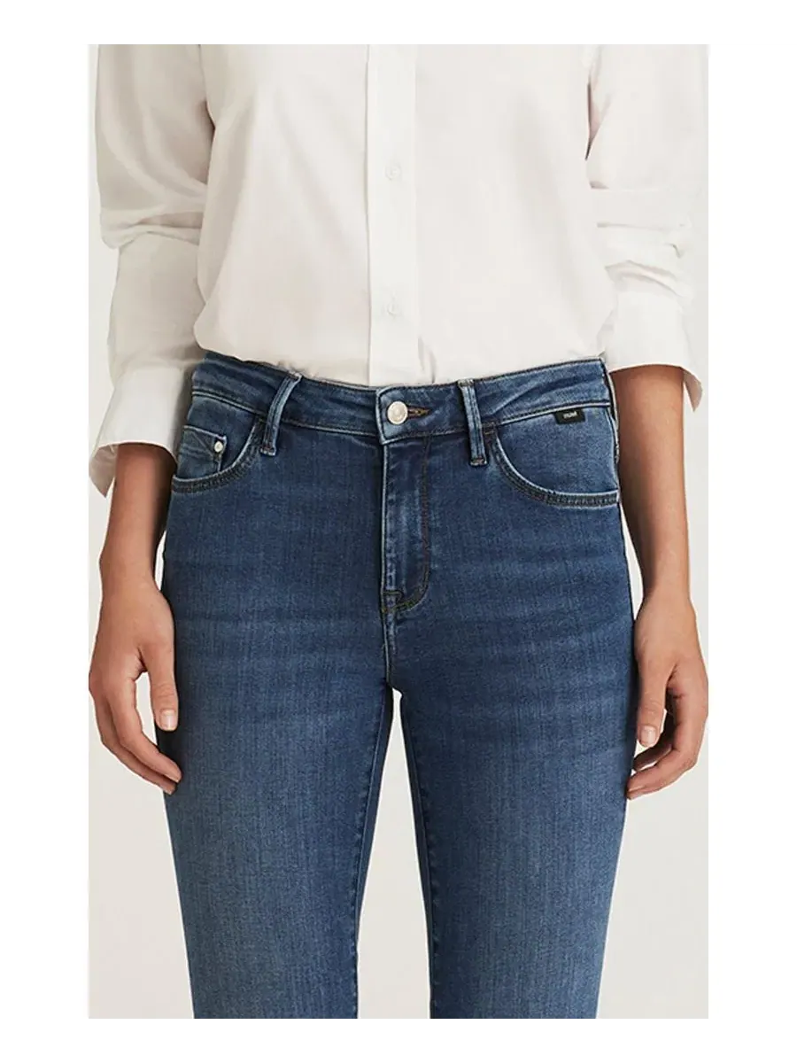 Джинсы-клеш с высокой посадкой Sydney Mavi Jeans — изображение 4 из 5, синий