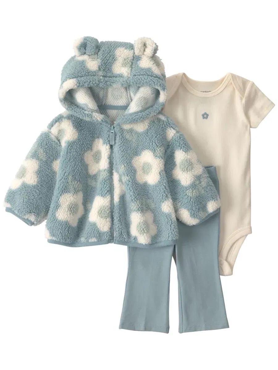Комплект из 3 предметов Teddy Fleece с принтом