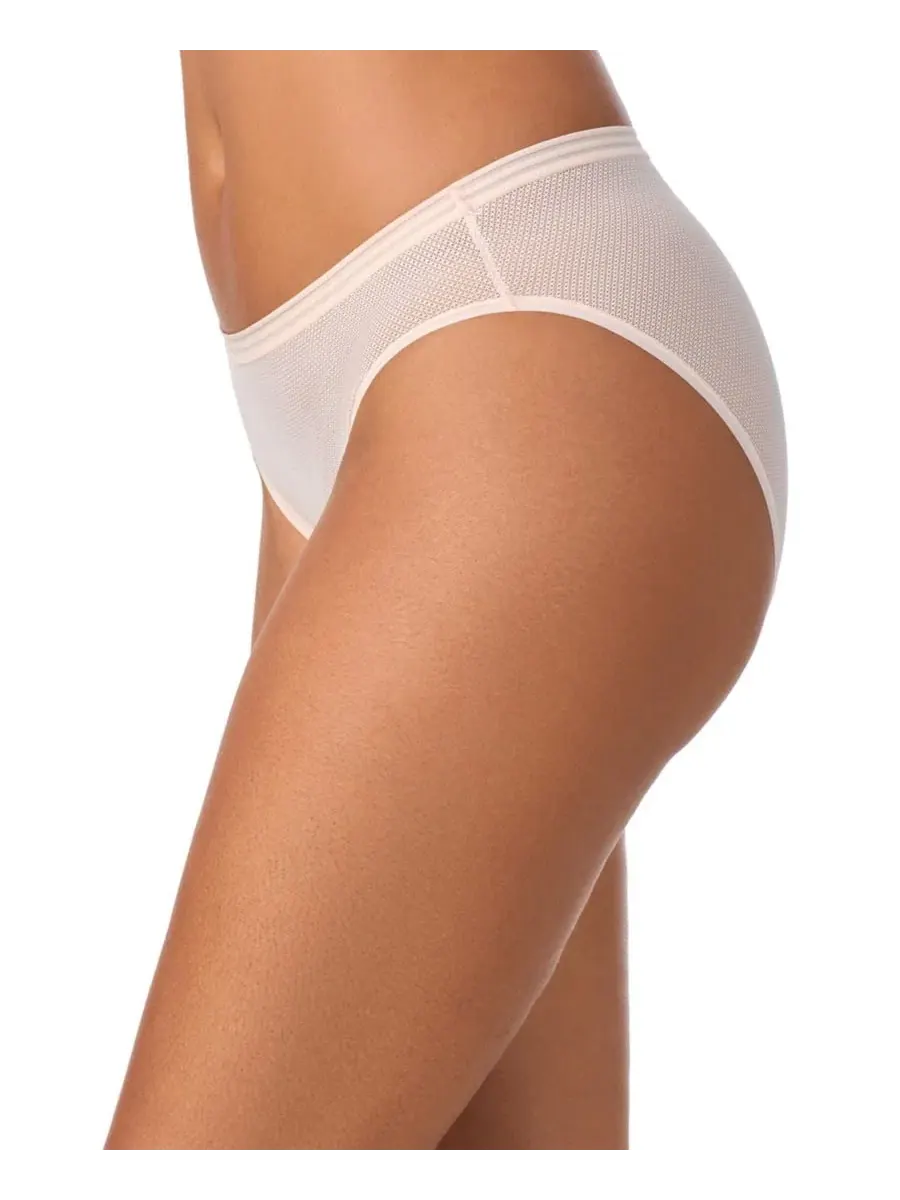 Комплект из 3 бикини Sheer Stripe Low-Rise DKNY — изображение 3 из 4, розовая вода