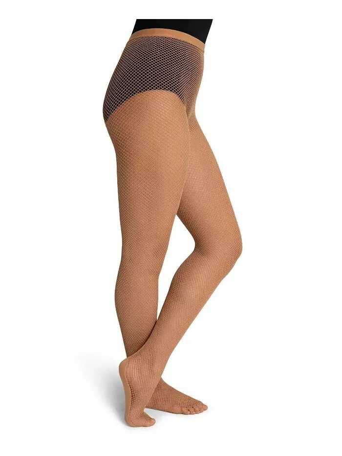 Женские профессиональные бесшовные тайтсы в сеточку Capezio — изображение 4 из 8, тосты с миндалем