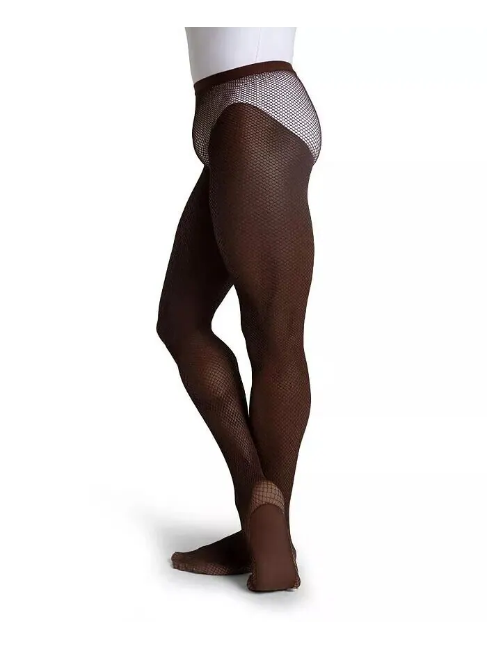 Женские профессиональные бесшовные тайтсы в сеточку Capezio — изображение 3 из 8, ява
