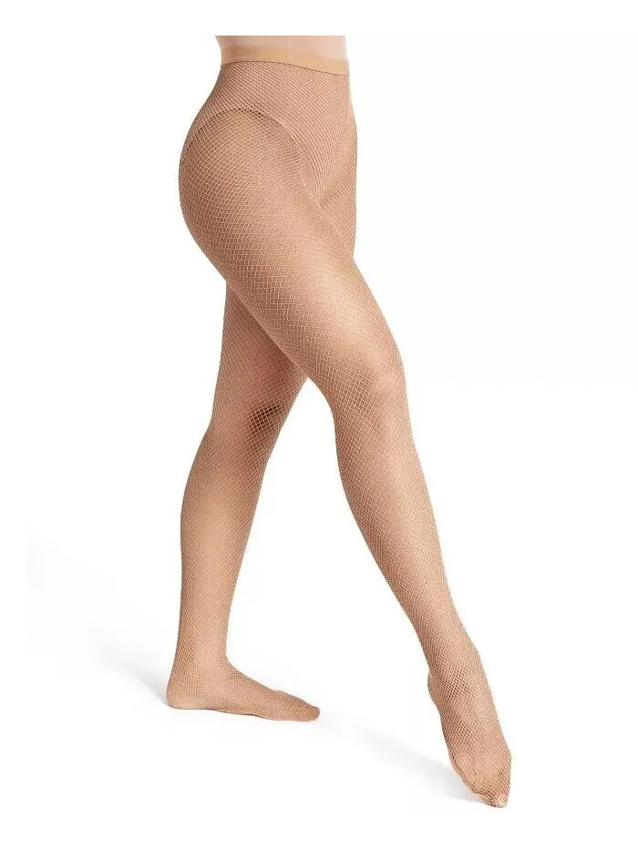 Женские профессиональные бесшовные тайтсы в сеточку Capezio — изображение 3 из 7