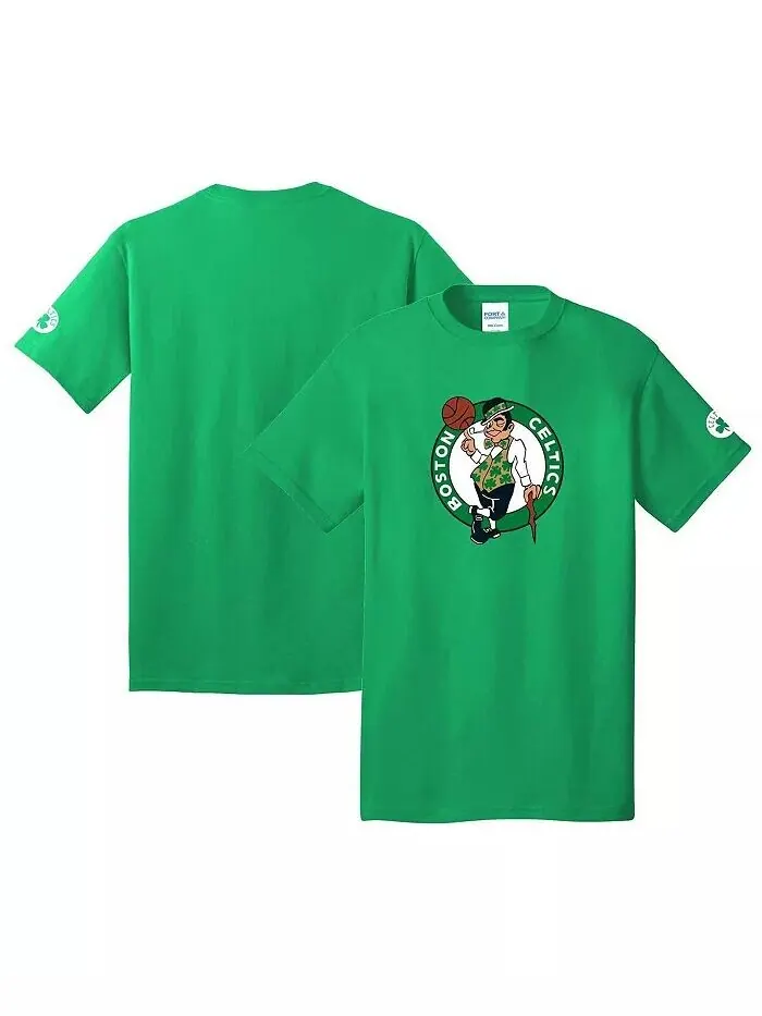 Мужская и женская футболка Kelly Green Boston Celtics Lucky Fisll — зеленый
