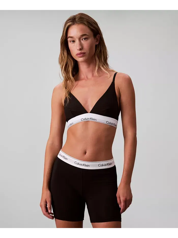 Женские трусы-боксеры Icon из хлопка и модала QF8528 Calvin Klein — изображение 4 из 6, черный