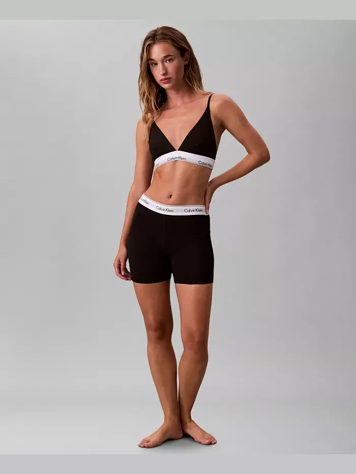 Женские трусы-боксеры Icon из хлопка и модала QF8528 Calvin Klein — изображение 6 из 6, черный