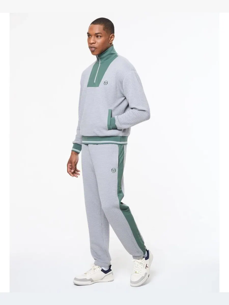 Пуловер с четверть-застежкой Netto Sergio Tacchini — изображение 2 из 5, серый