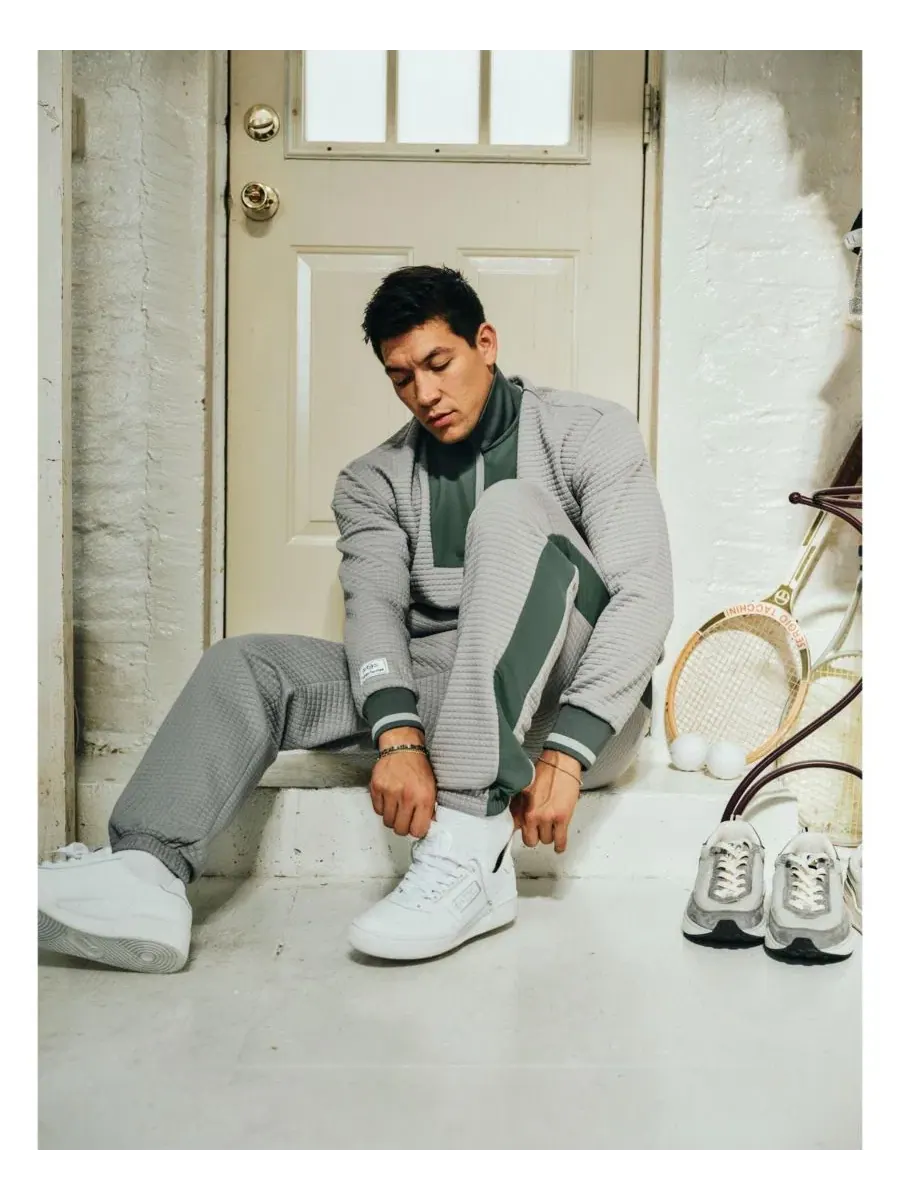 Пуловер с четверть-застежкой Netto Sergio Tacchini — изображение 4 из 5, серый