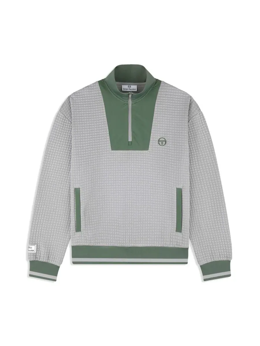 Пуловер с четверть-застежкой Netto Sergio Tacchini — изображение 5 из 5, серый