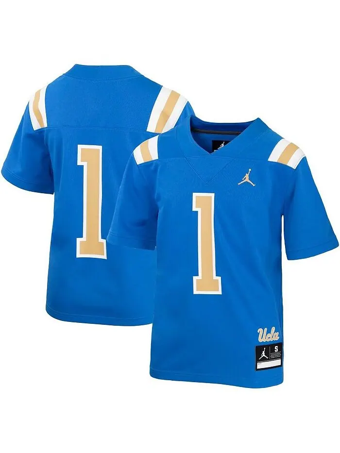 Синяя футболка бренд Big Boys №1 UCLA Bruins Untouchable Football Jersey Jordan
