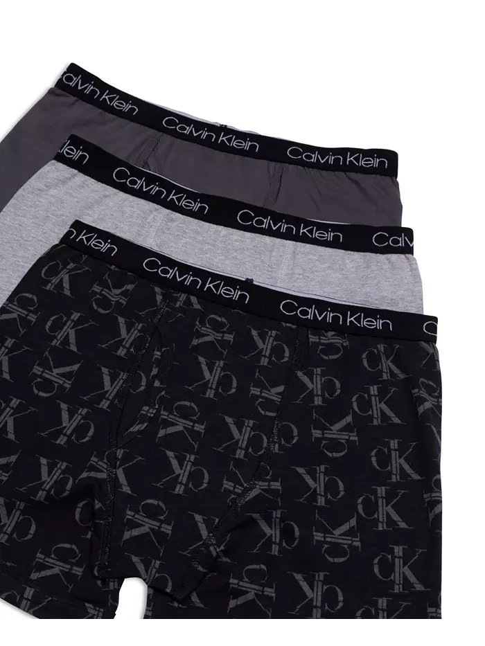 Боксеры Big Boys Stretch, 3 шт Calvin Klein — изображение 4 из 4, синий индиго