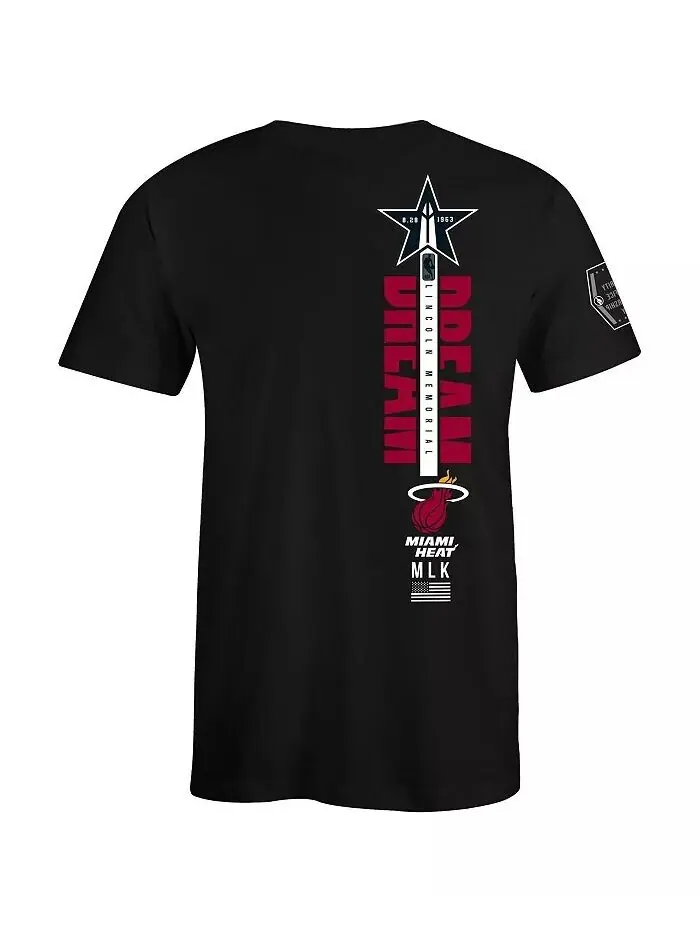 Черная футболка Miami Heat из коллекции Black History Collection для мужчин и женщин Fisll — изображение 2 из 3, черный
