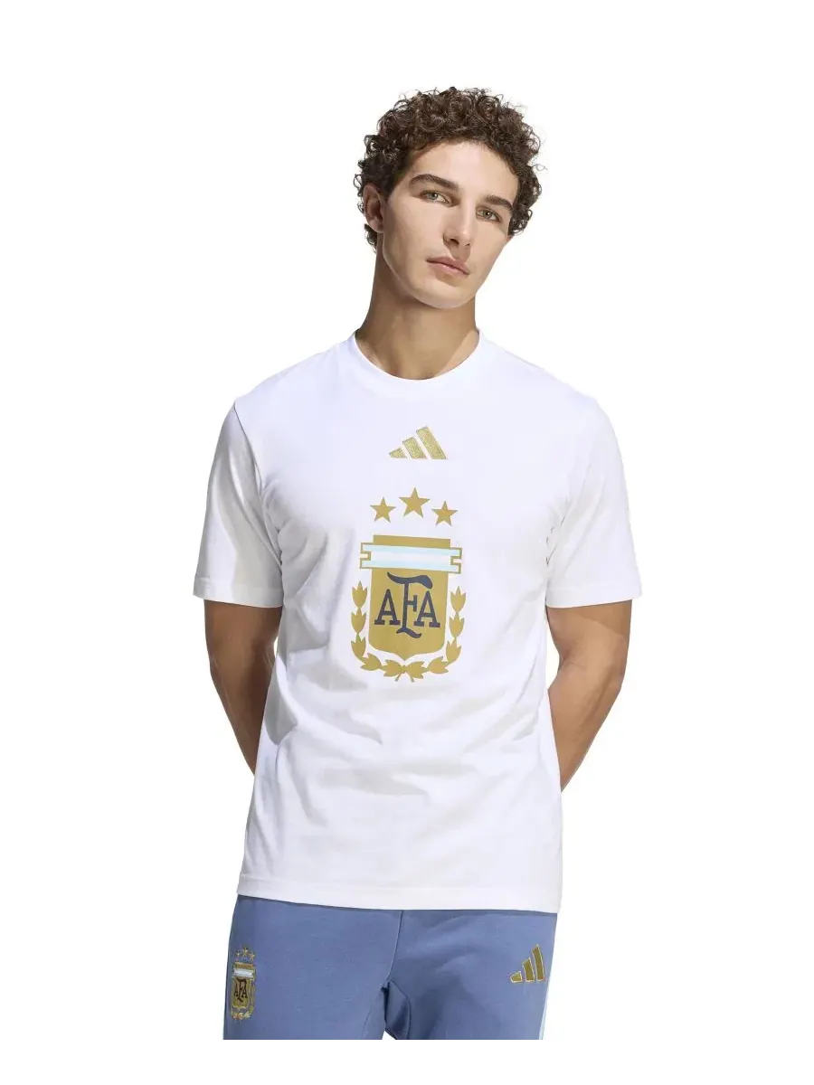 Мужская футболка с графическим изображением ДНК Аргентины Adidas