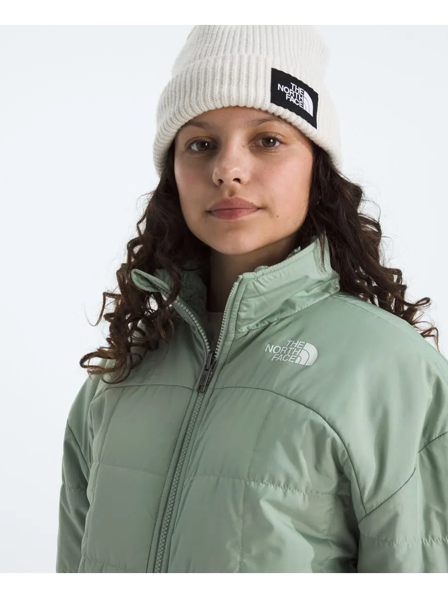 Двусторонняя куртка Shasta на молнии для девочек 6-16 лет The North Face — изображение 2 из 10, мох