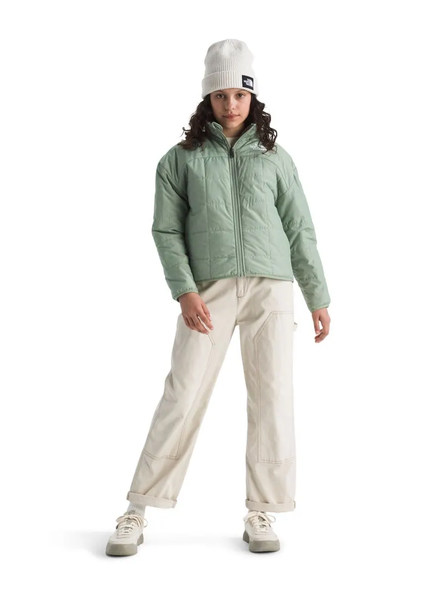 Двусторонняя куртка Shasta на молнии для девочек 6-16 лет The North Face — изображение 3 из 10, мох