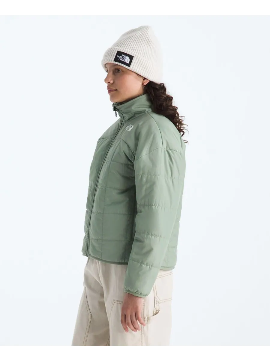 Двусторонняя куртка Shasta на молнии для девочек 6-16 лет The North Face — изображение 4 из 10, мох