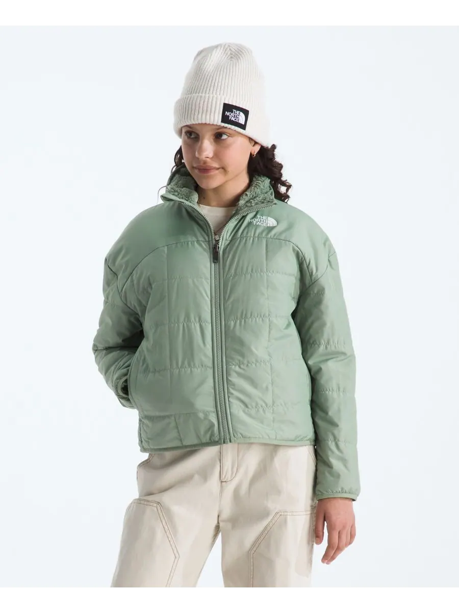 Двусторонняя куртка Shasta на молнии для девочек 6-16 лет The North Face — изображение 6 из 10, мох