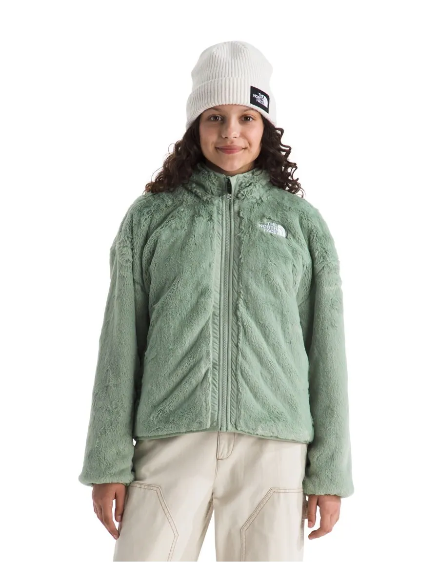 Двусторонняя куртка Shasta на молнии для девочек 6-16 лет The North Face — изображение 7 из 10, мох