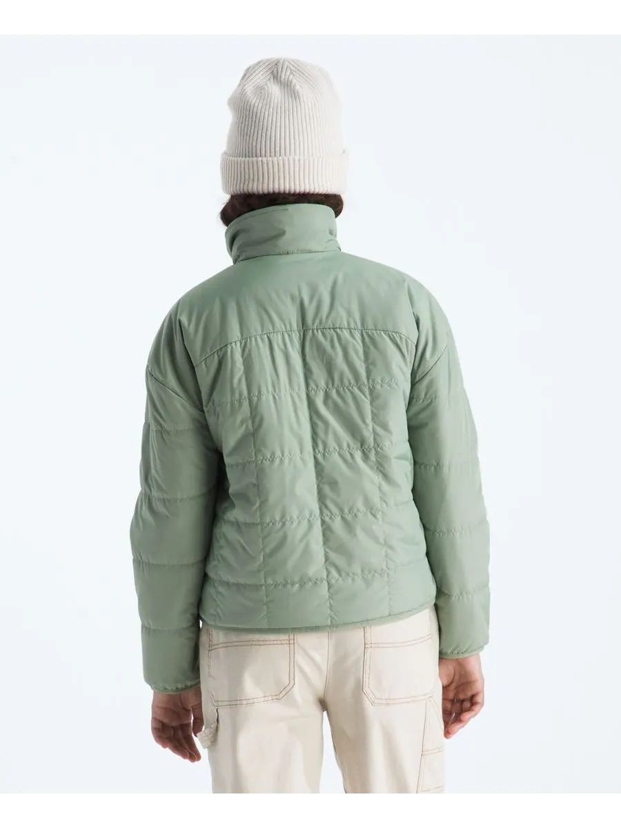 Двусторонняя куртка Shasta на молнии для девочек 6-16 лет The North Face — изображение 9 из 10, мох