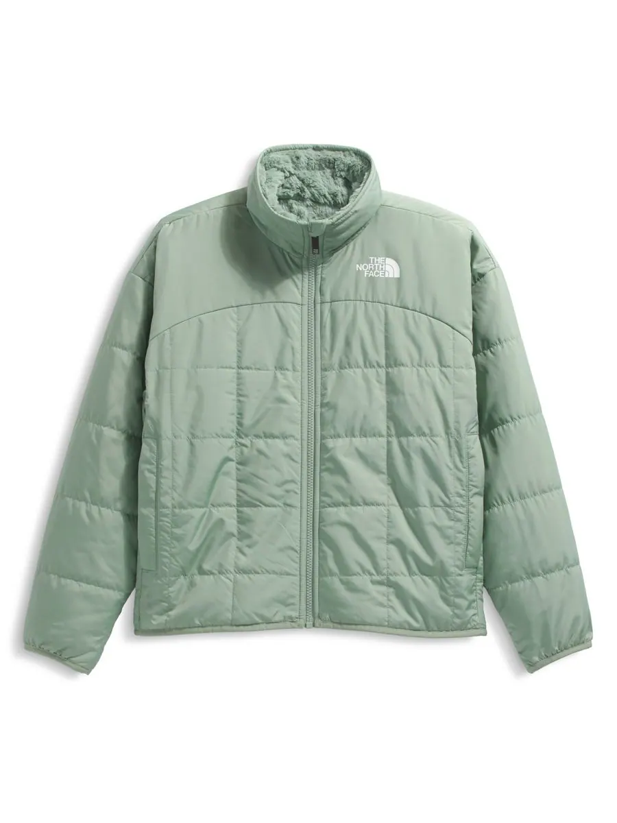 Двусторонняя куртка Shasta на молнии для девочек 6-16 лет The North Face — изображение 10 из 10, мох