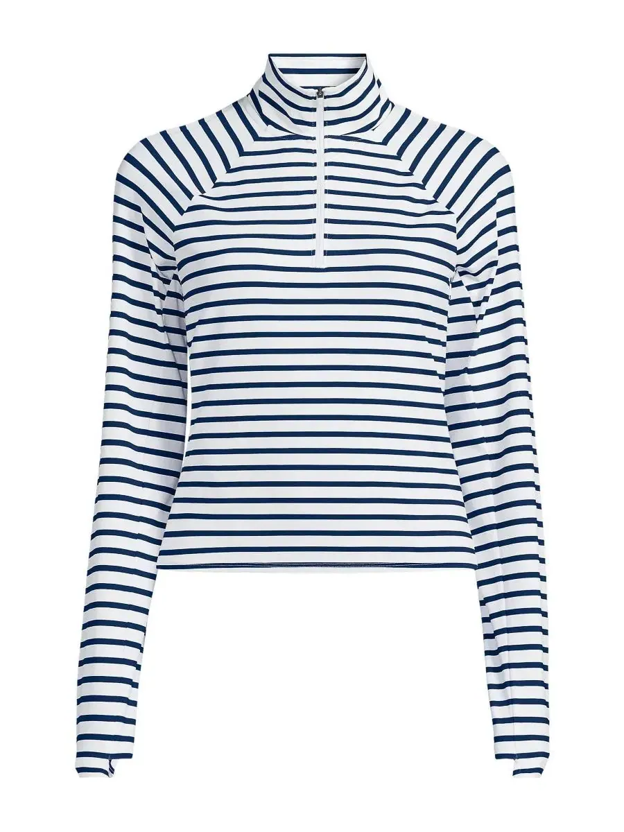 Рашгард с длинным рукавом SunShade UPF 50 Quarter Zip Lands' End — изображение 3 из 4