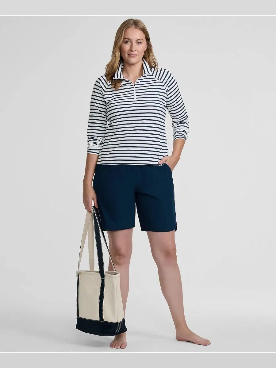 Рашгард с длинным рукавом SunShade UPF 50 Quarter Zip Lands' End — изображение 4 из 4