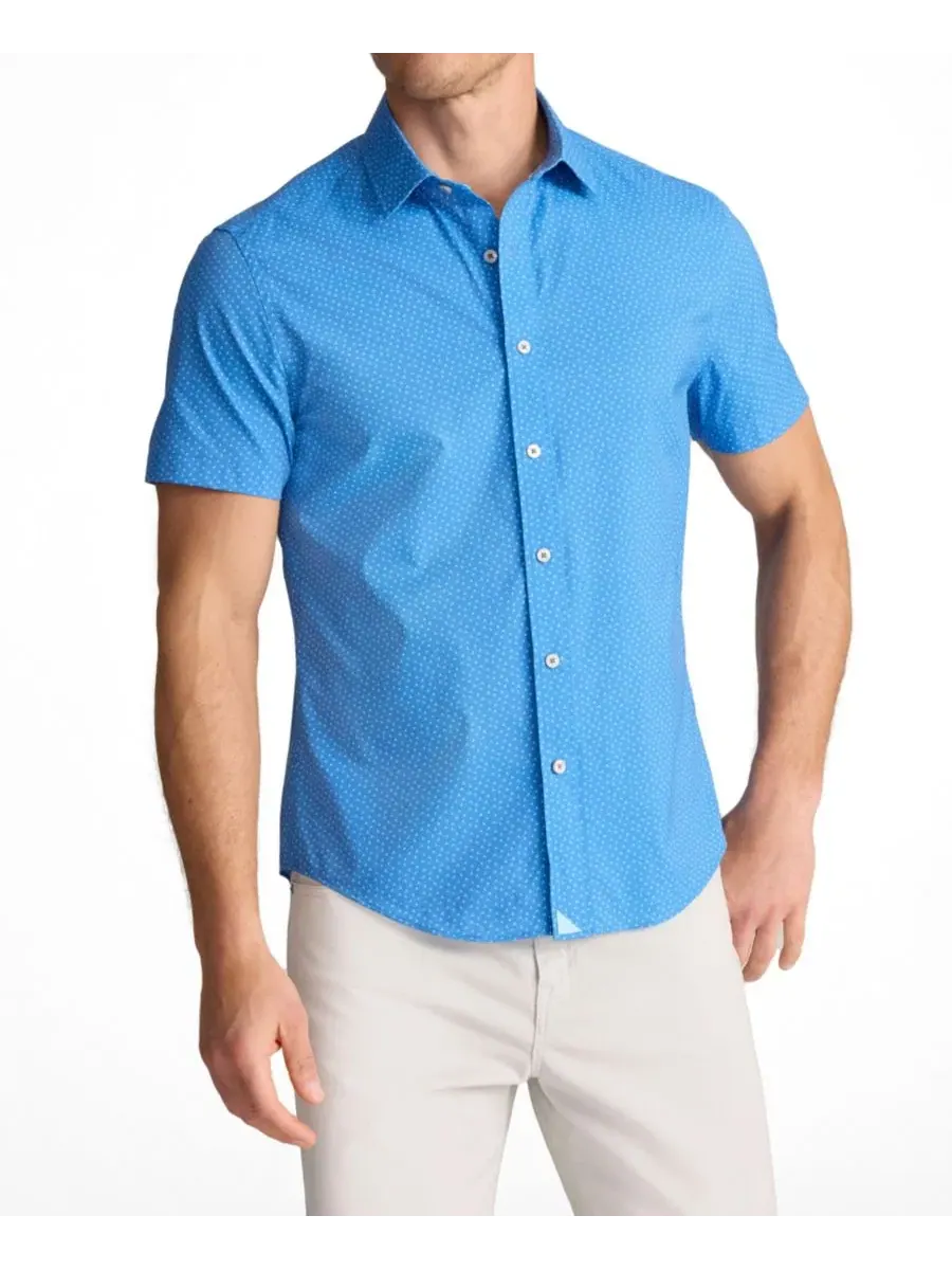 Мужская рубашка с коротким рукавом Slim Fit Performance Livingston UNTUCKit
