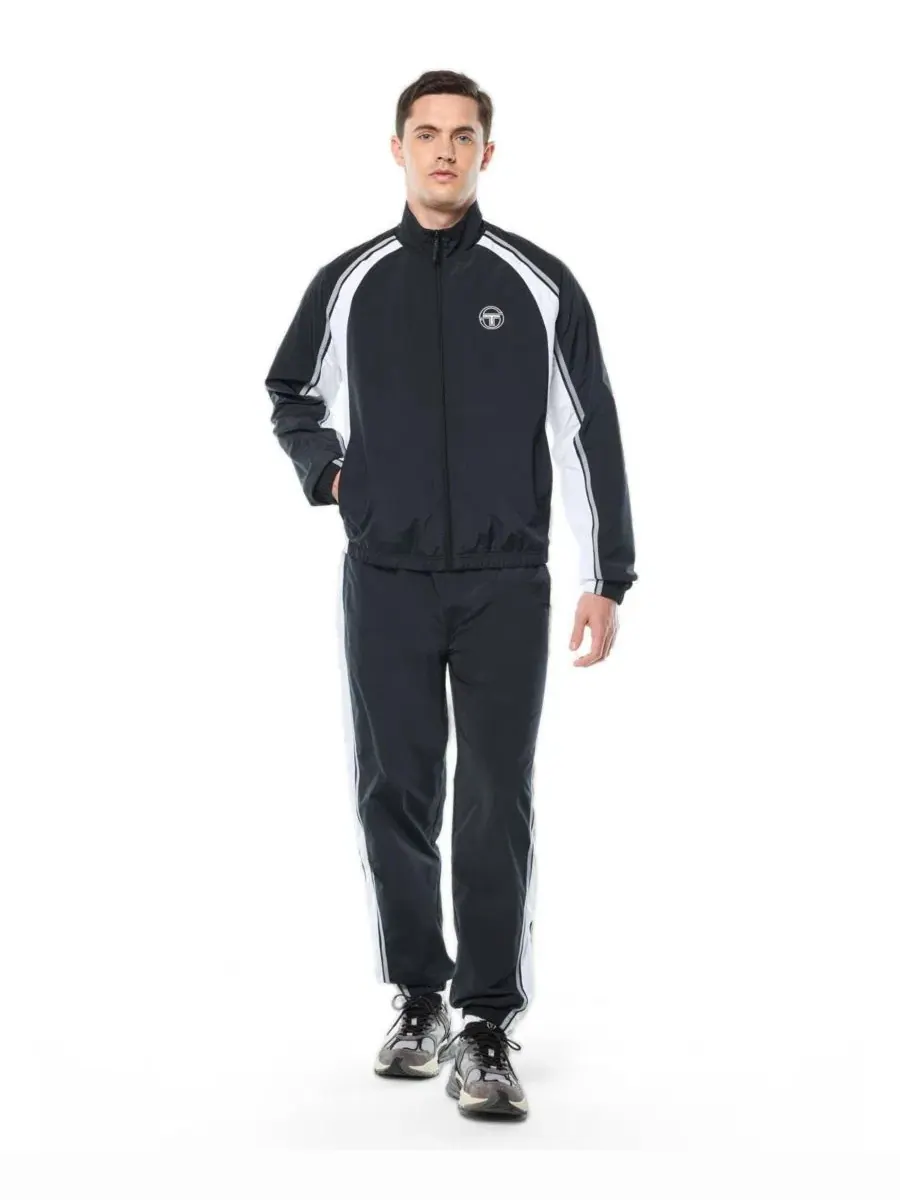 Куртка спортивная с контрастными вставками Fico Sergio Tacchini — изображение 3 из 5, черный