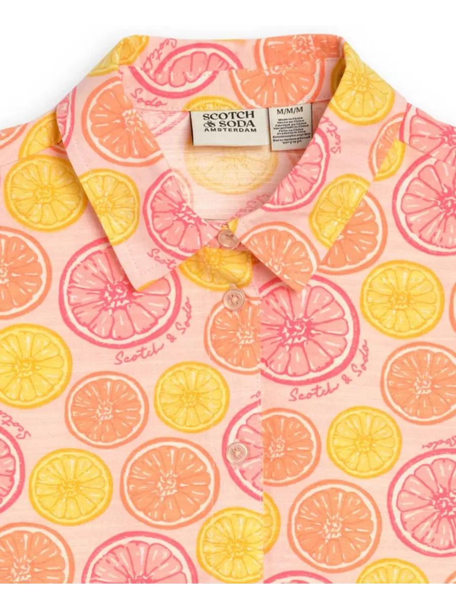 Комплект из топа и шорт с принтом Citrus SCOTCH & SODA — изображение 3 из 4, светлый розовый