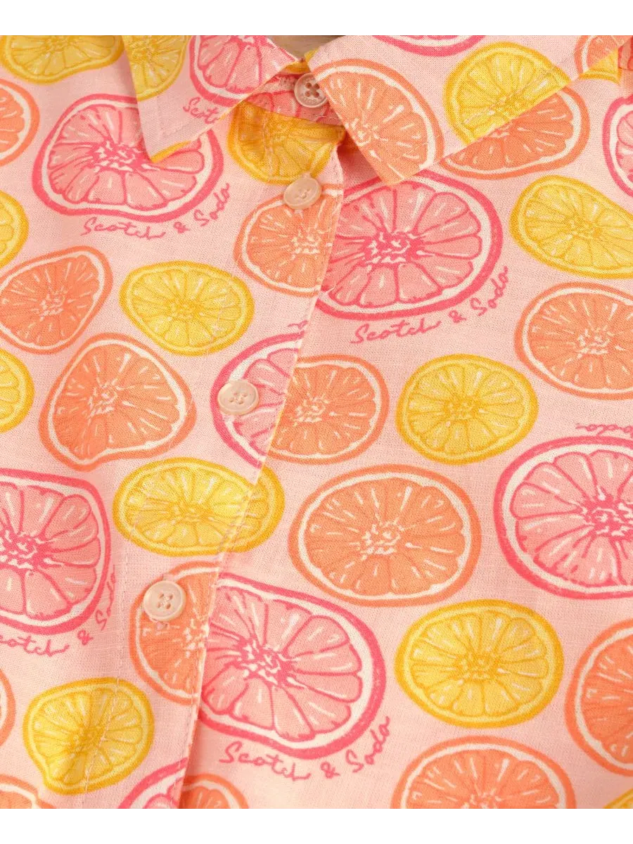 Комплект из топа и шорт с принтом Citrus SCOTCH & SODA — изображение 4 из 4, светлый розовый