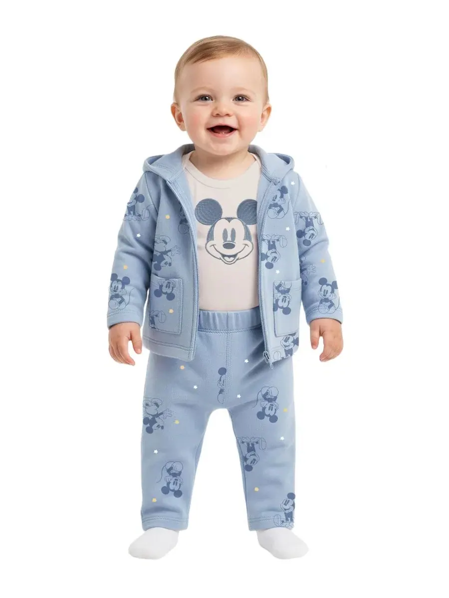 Комплект Mickey Mouse из 3 предметов: куртка, боди и штаны Disney