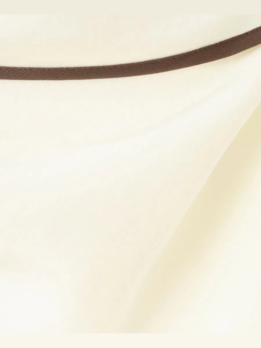 Платье с шарф-вырезом, без рукавов, Scarf Detail MANGO — изображение 3 из 5, ванильный