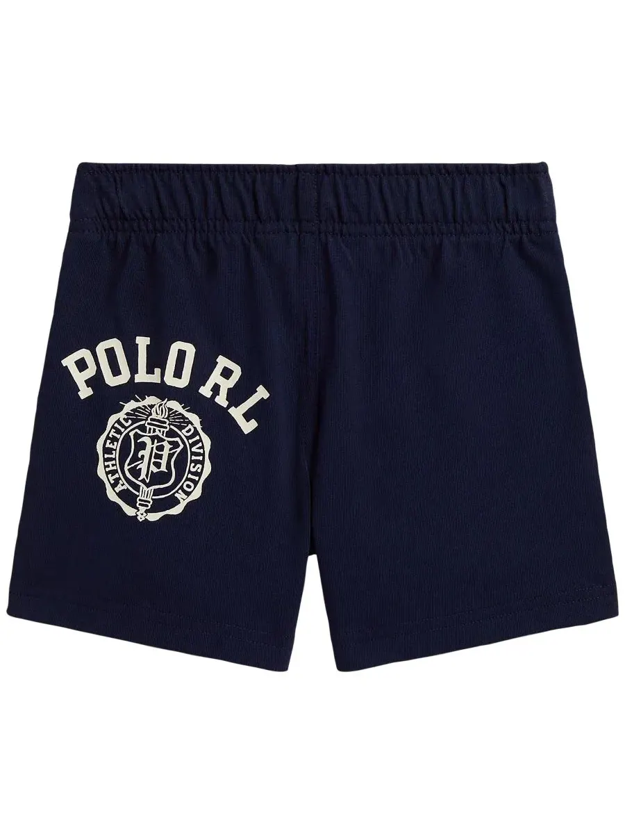 Шорты с графическим принтом Polo Ralph Lauren — изображение 2 из 3, темно-синий