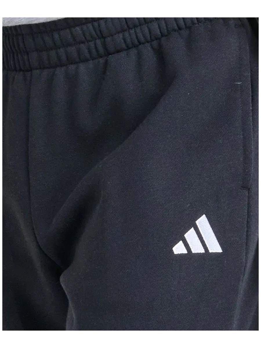 Спортивные штаны из футера с эластичным поясом adidas — изображение 3 из 5, черный