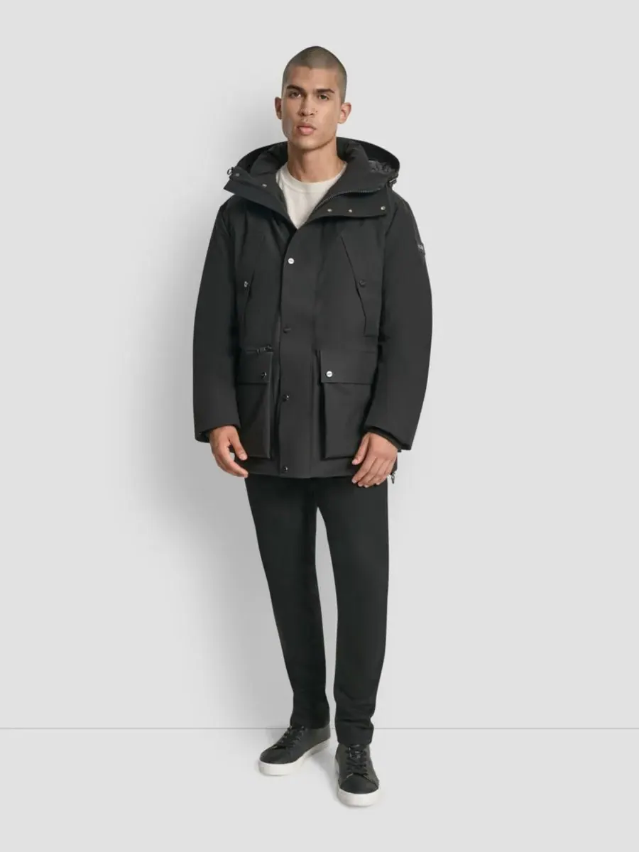 Мужская городская парка с капюшоном DKNY — изображение 2 из 7, черный